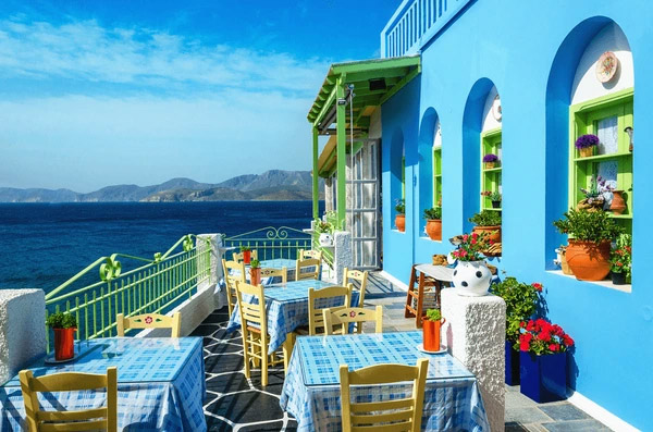 Traditional Corfiot taverna near Villa Eremia serving fresh seafood by the harbour